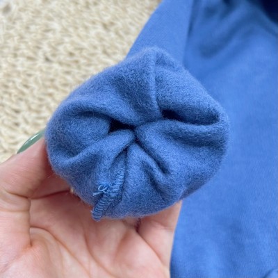 Conj. Jaqueta com Capuz Tigre Baby e Calça de Moletom - Azul Jeans